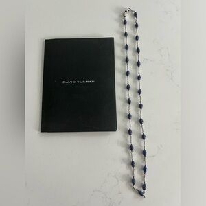 David Yurman Rosary Necklace Blue Lapis  26-inches